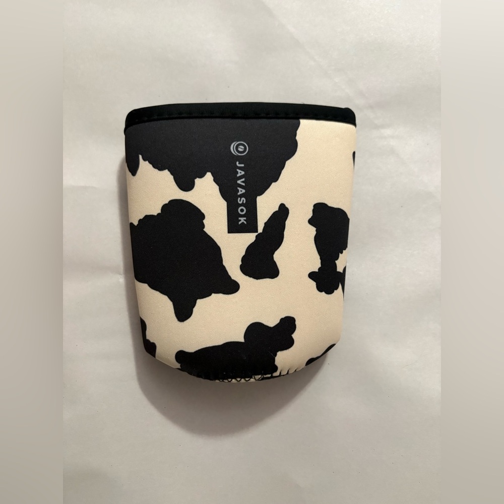 Java Sok Medium Neoprene Cup Sleeve in Cowprint
